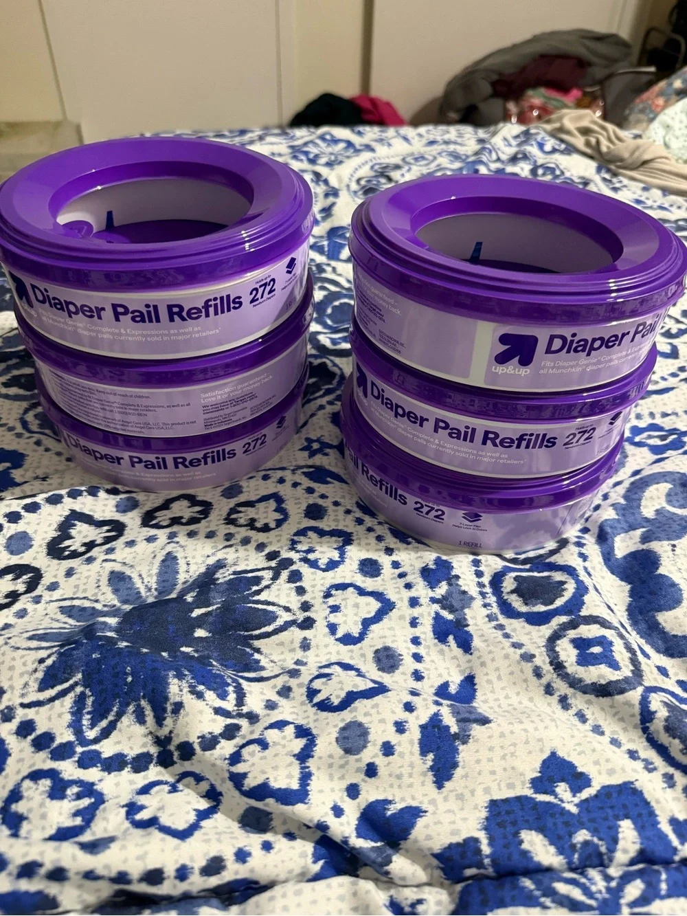Diaper Pail Refills 6 - Purple
